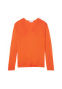 T-shirt col V en bambou cachemire - Aelys