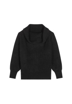 Pull en mohair à encolure bardot - Caelie