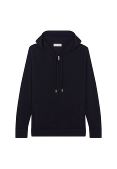 Gilet zippé capuche en cachemire - Emilien