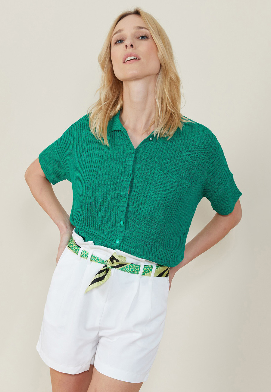 Chemise ample en côtes plates - Molly 7250 veronese - 22 Vert moyen Chemise ample en côtes plates - Molly 7250 veronese - 22 Vert moyen
