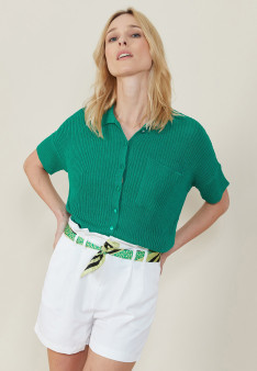 Chemise ample en côtes plates - Molly 7250 veronese - 22 Vert moyen