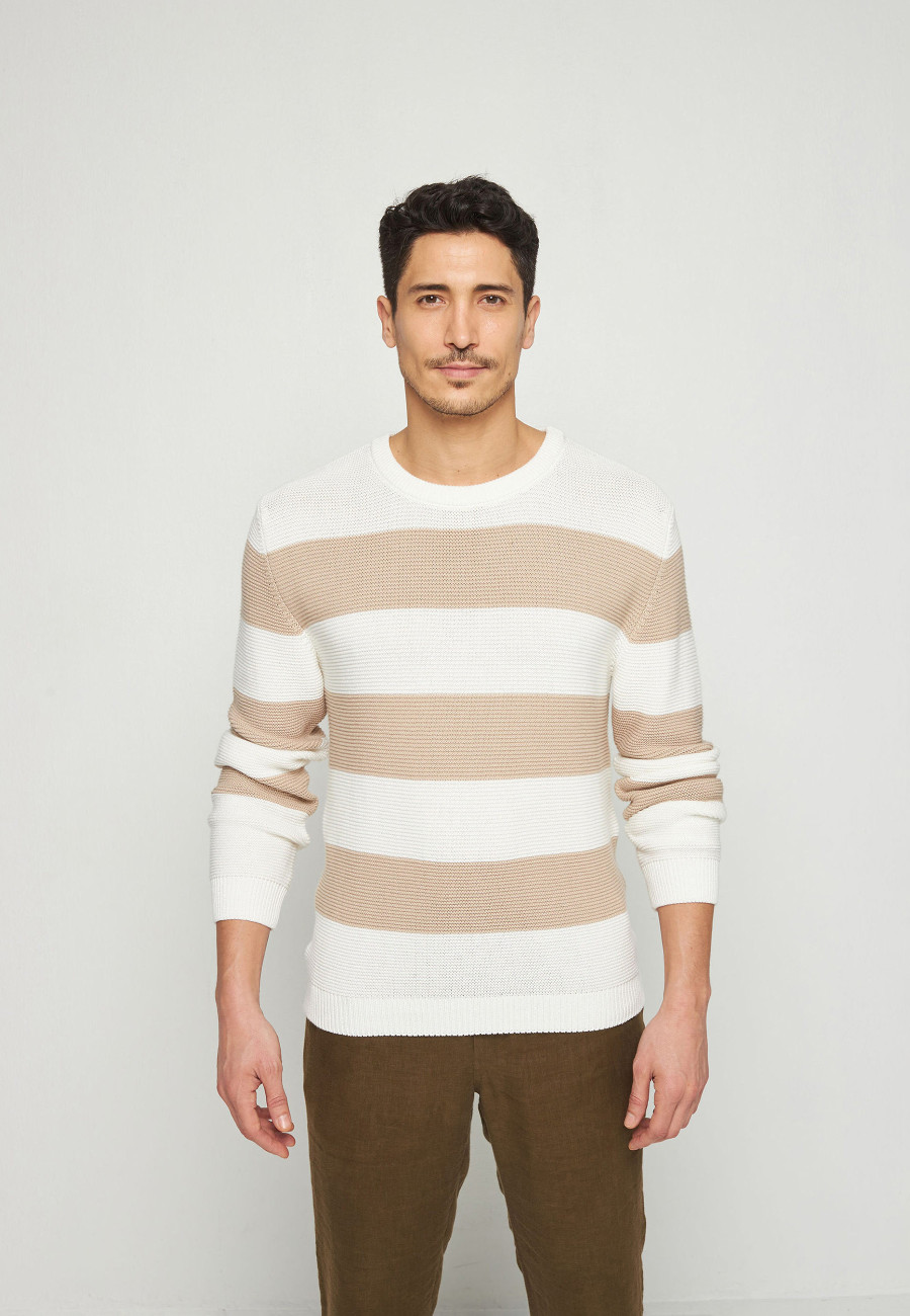 Organic cotton big stripes sweater - Rivage Organic cotton big stripes sweater - Rivage