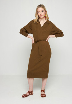Long dress in organic cotton - Sibylle