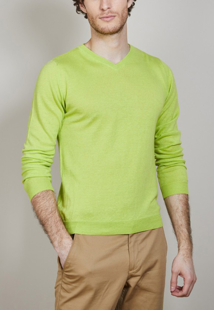 Pull col rond en cachemire et lin - Bandit 6880 Pull col rond en cachemire et lin - Bandit 6880