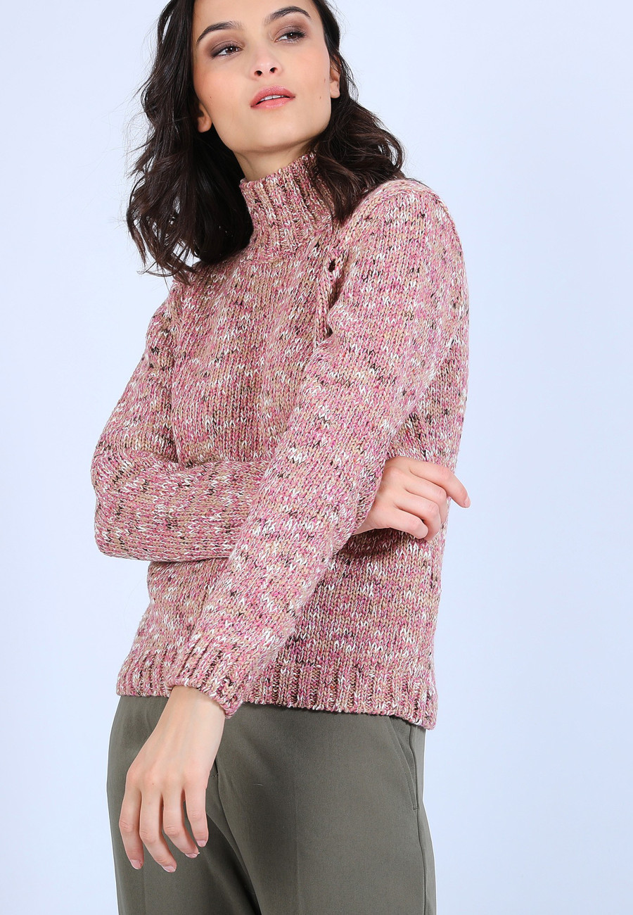 Pull col roulé chiné - Papyrus Pull col roulé chiné - Papyrus