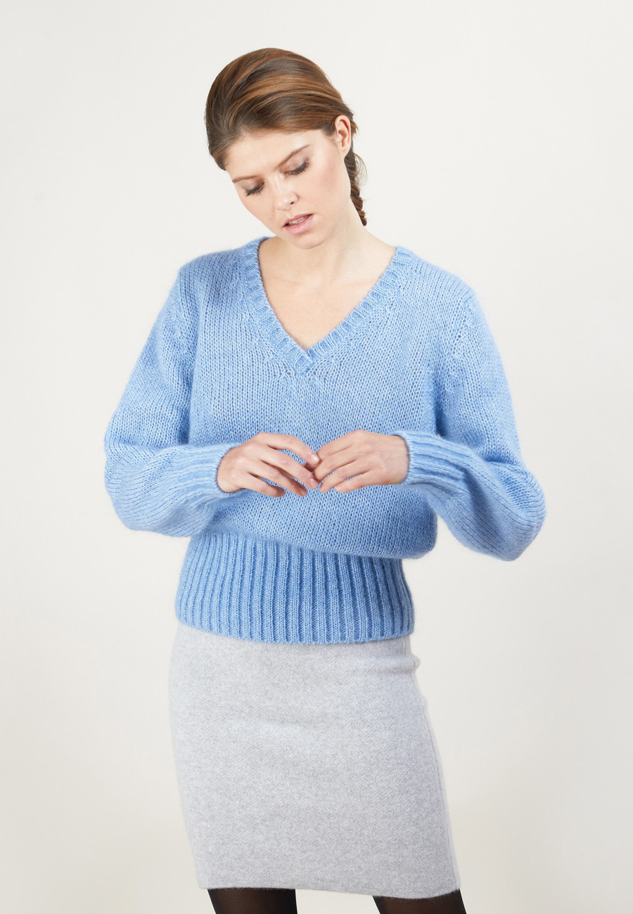 V-neck mohair sweater - Gracy V-neck mohair sweater - Gracy