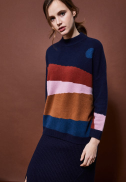 Pull en cachemire multicolore - Saturne 6700 multicolore