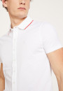 Chemise manches courtes en coton jersey - Baccara 6850 - 21 Vert foncé