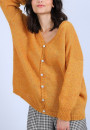 Pull col V avant et arrière en mohair - Simon
