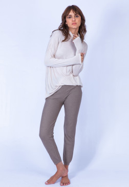 Pull col roulé en bambou cachemire Heva