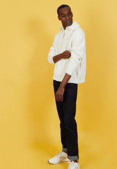 Large organic cotton trucker neck sweater - Bill
