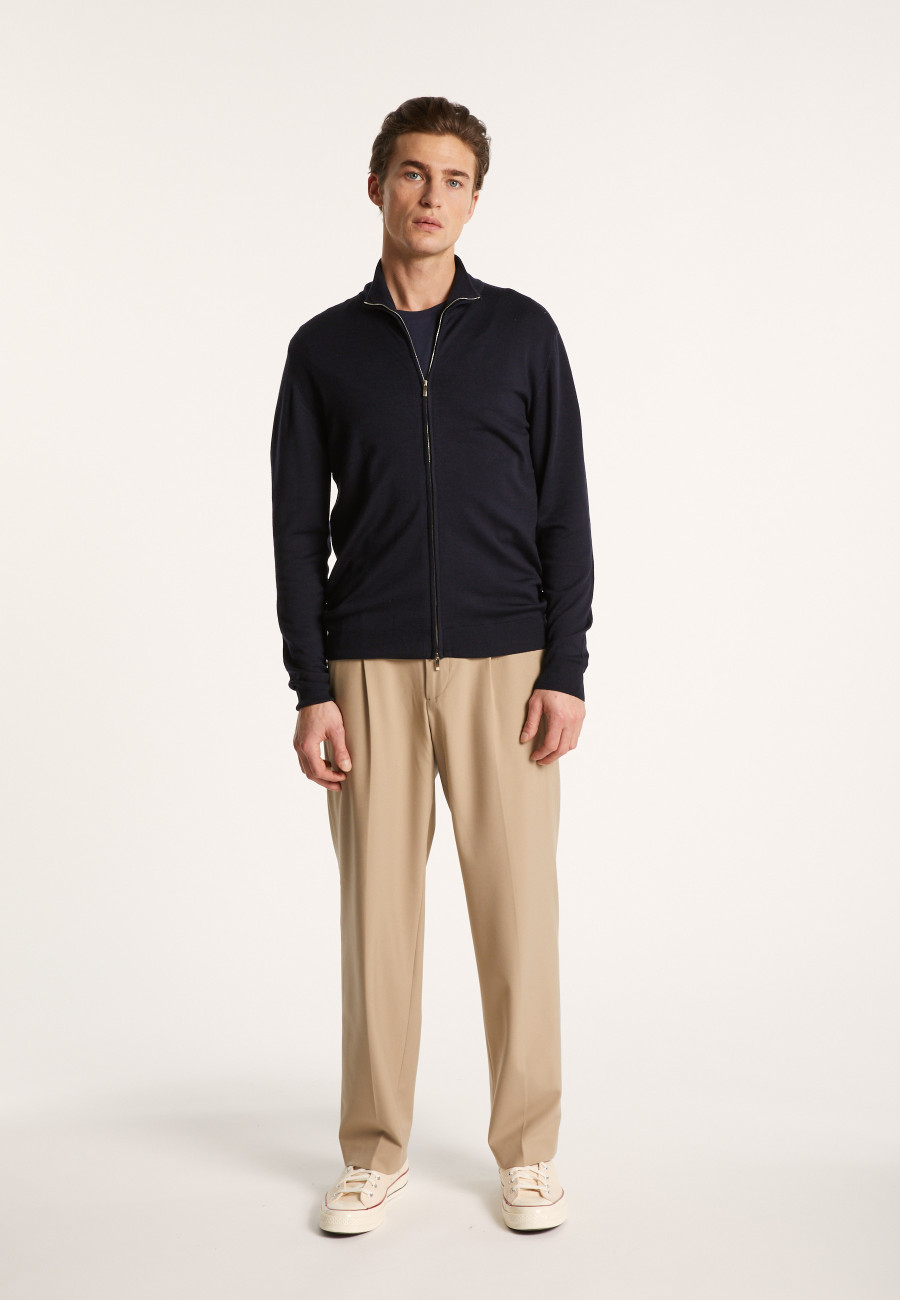 Gilet zippé en 100% laine mérinos - Bastian Gilet zippé en 100% laine mérinos - Bastian