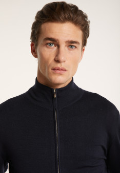Gilet zippé en 100% laine mérinos - Bastian