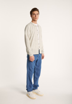 Chemise manches longues en lin cachemire - Bazar