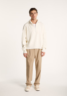 Large organic cotton trucker neck sweater - Bill