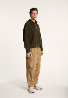 Large organic cotton trucker neck sweater - Bill