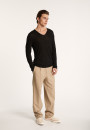 Slub linen T-shirt with Tunisian collar - Blayne