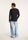 Slub linen T-shirt with Tunisian collar - Blayne