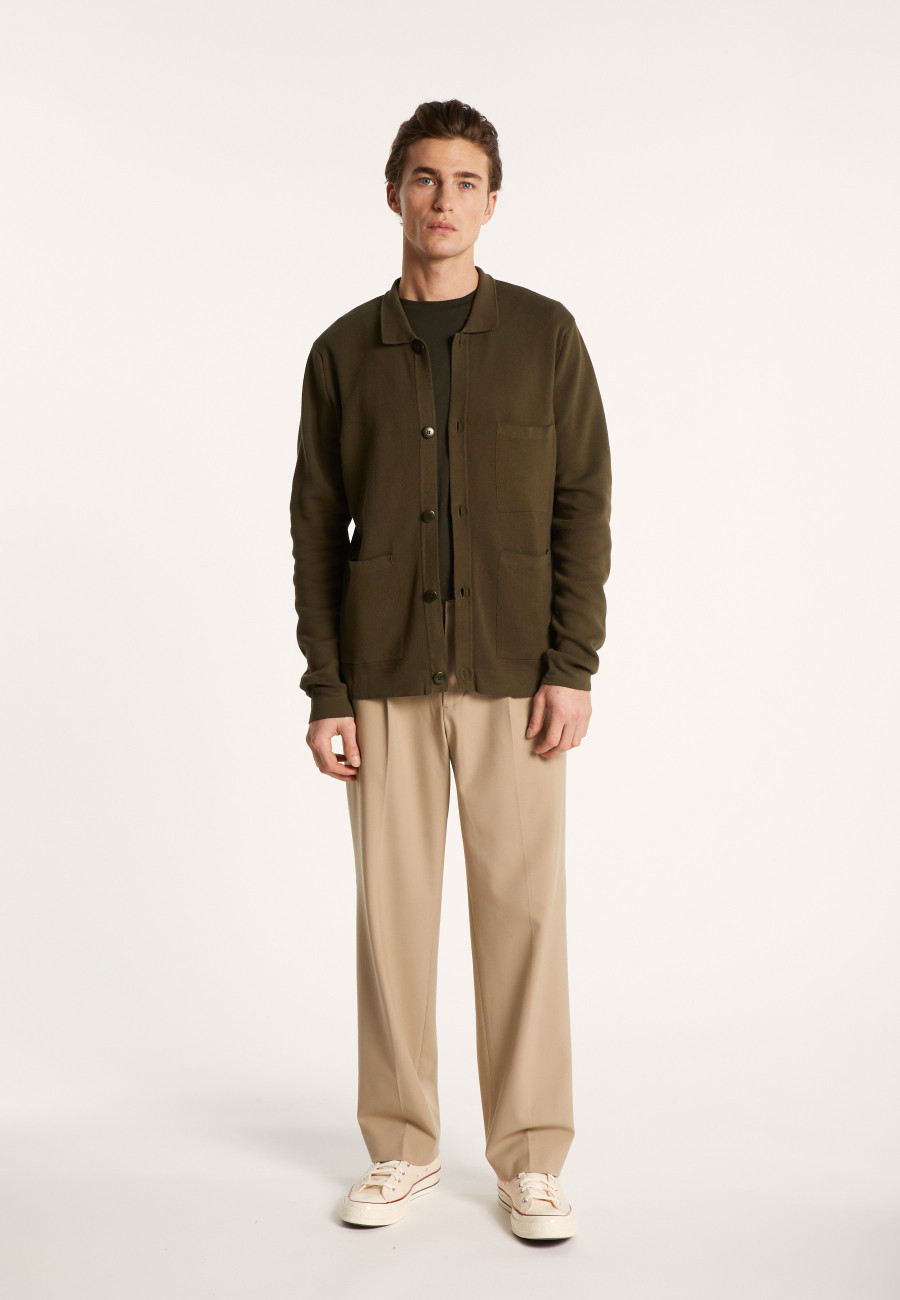 Dry cotton cardigan with pockets - Balto Dry cotton cardigan with pockets - Balto