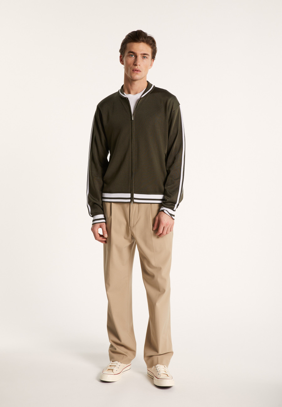 Zipped cardigan in Fil Lumière - Paddy Zipped cardigan in Fil Lumière - Paddy