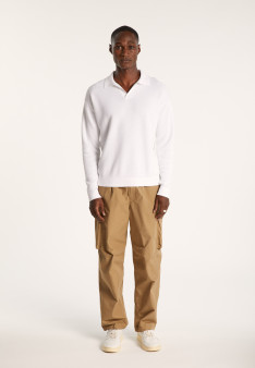 Polo manches longues en coton - Ido