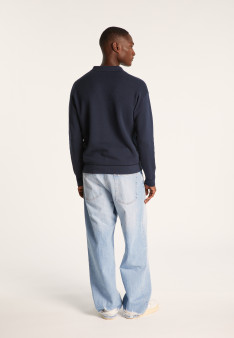 Polo manches longues en coton - Ido