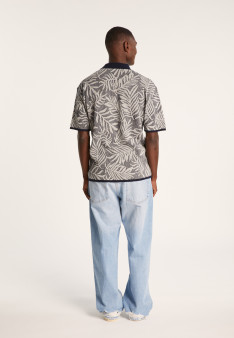 Chemise graphique en coton et lin - Ismael