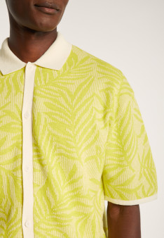 Chemise graphique en coton et lin - Ismael
