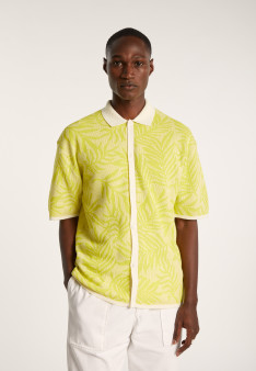 Chemise graphique en coton et lin - Ismael