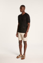 T-shirt col V en lin flammé - Reuben