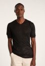 T-shirt col V en lin flammé - Reuben