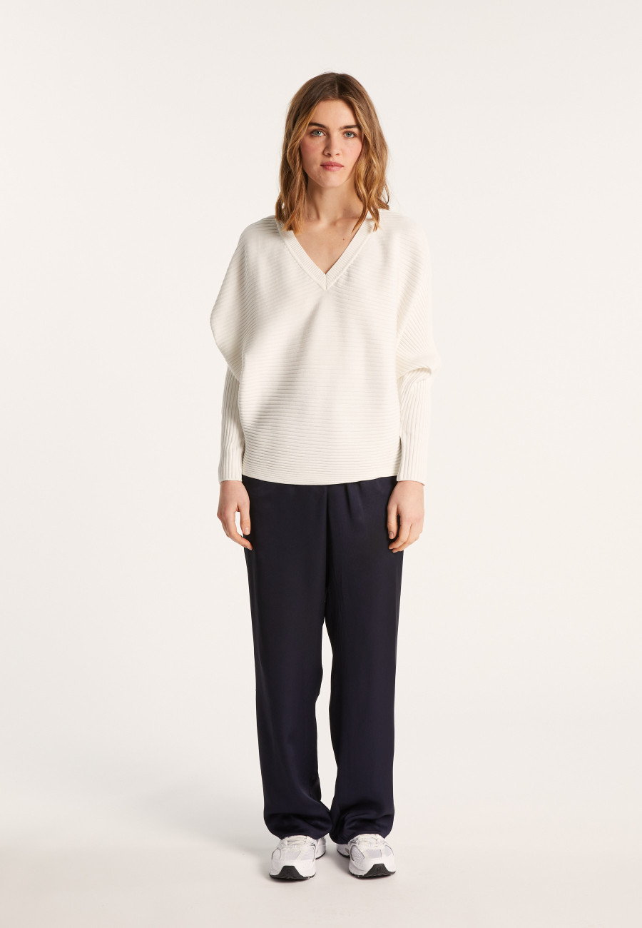 Pull en coton manches chauve-souris - Lison Pull en coton manches chauve-souris - Lison