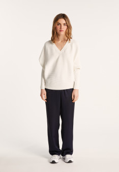 Pull en coton manches chauve-souris - Lison