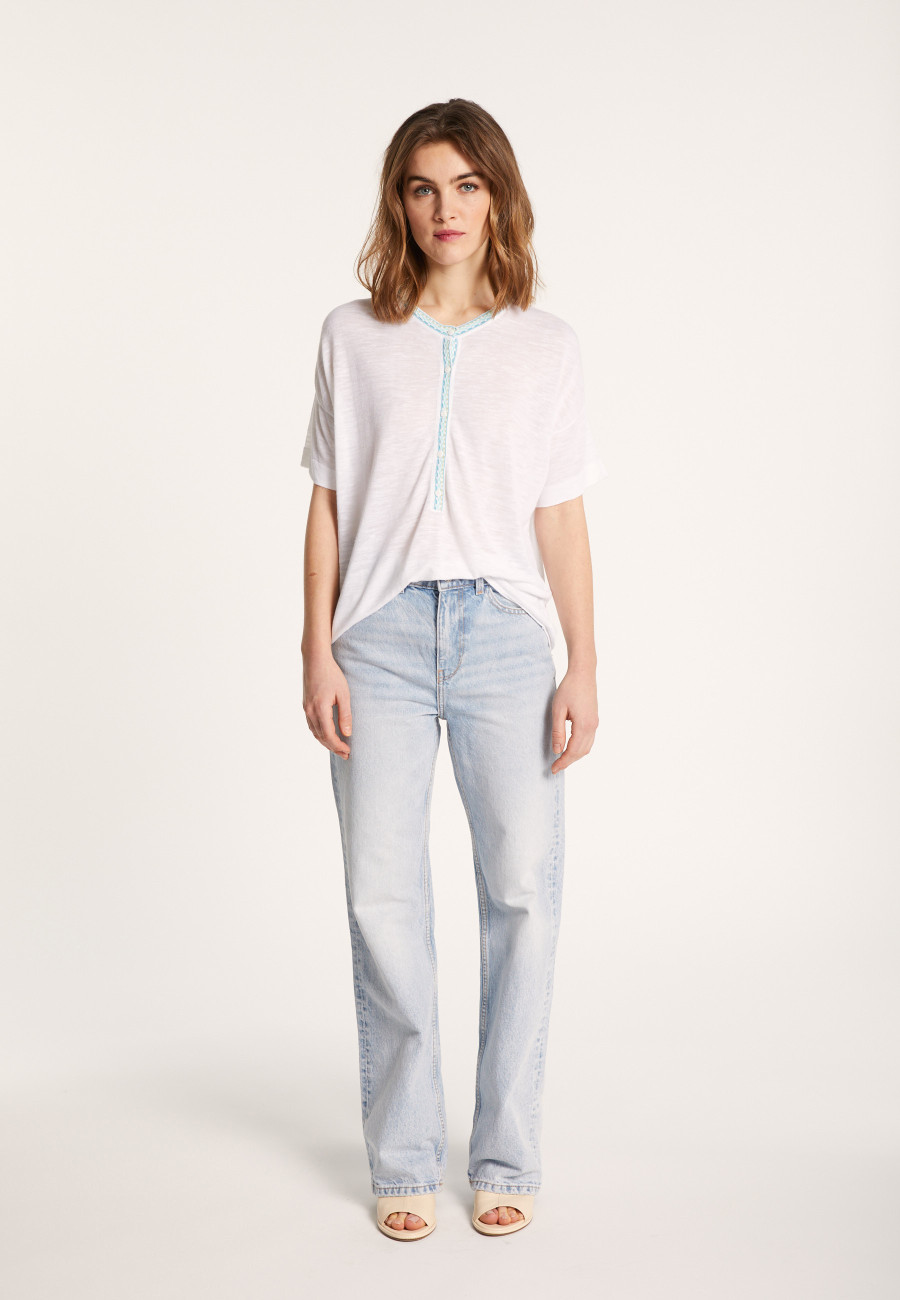 T-shirt en coton et lin - Laura T-shirt en coton et lin - Laura