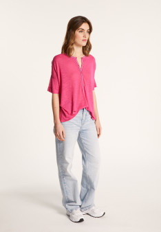 T-shirt en coton et lin - Laura