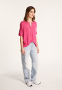 Short-sleeved cotton and linen cardigan - Laura