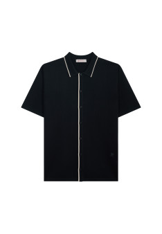 Short-sleeved shirt in Fil Lumière - Roman