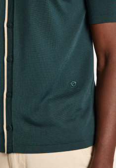 Short-sleeved shirt in Fil Lumière - Roman