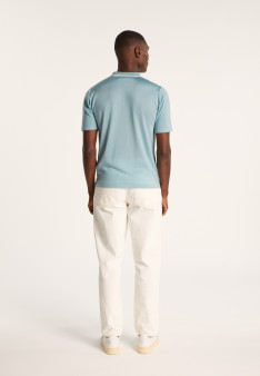 Short-sleeved shirt in Fil Lumière - Roman