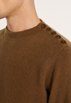 Pull ras du cou en cachemire Fernand
