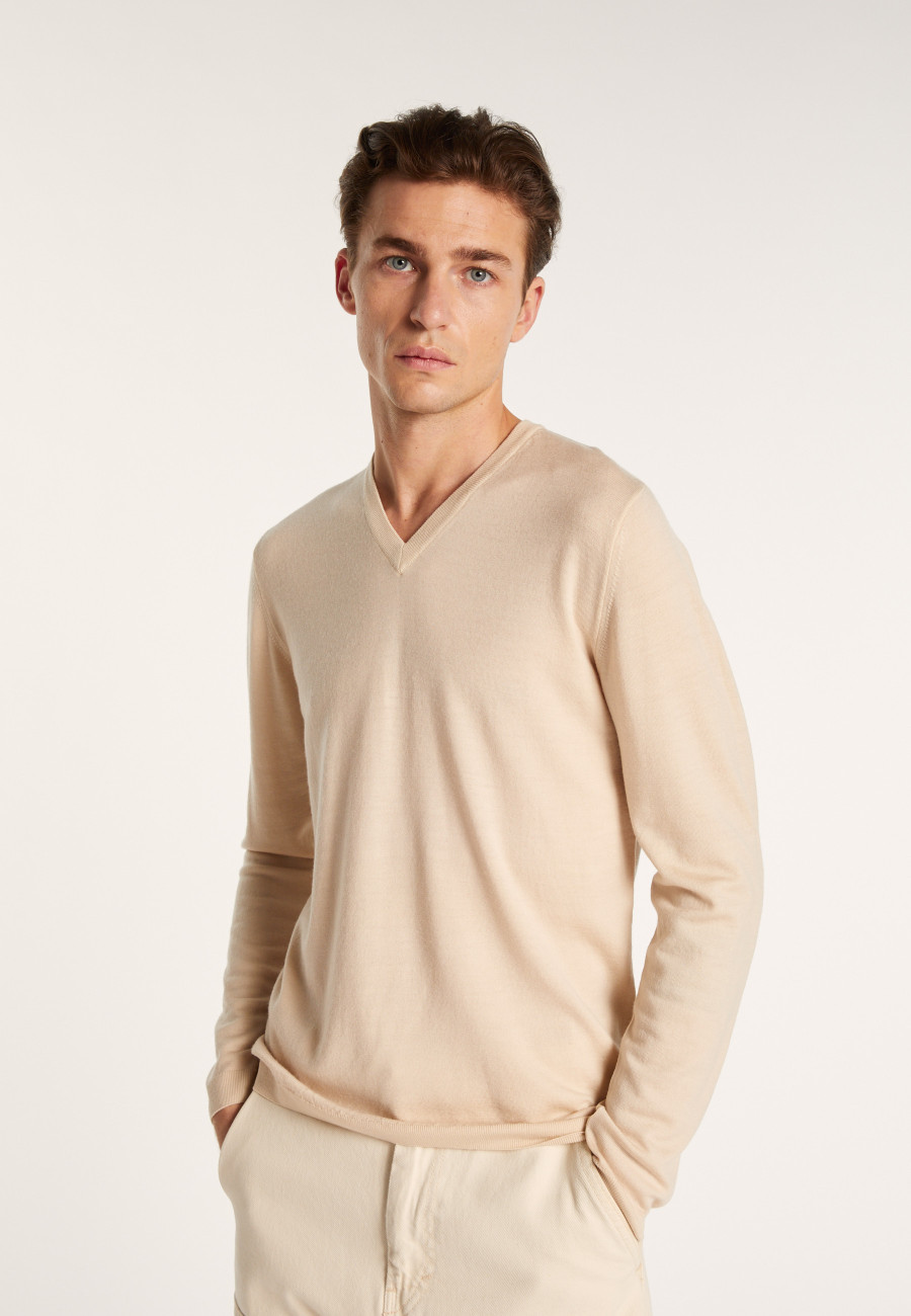 Pull col V en 100% laine mérinos - Badyss 6801 Pull col V en 100% laine mérinos - Badyss 6801
