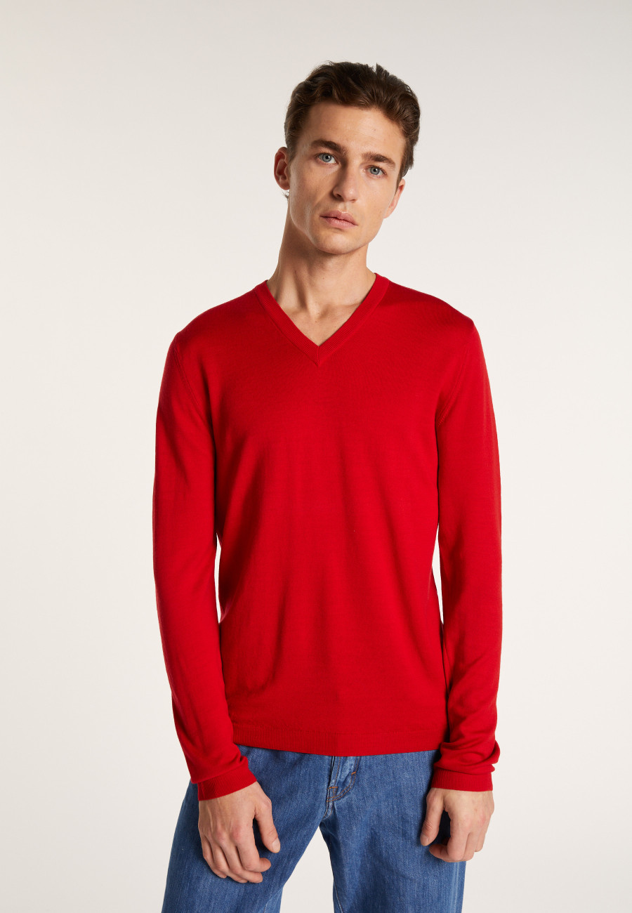 Pull col V en 100% laine mérinos - Badyss 6880 Pull col V en 100% laine mérinos - Badyss 6880