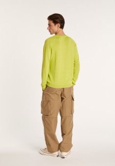 Pull col rond en cachemire et lin - Bandit 6852