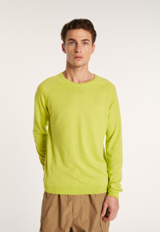 Pull col rond en cachemire et lin - Bandit 6852