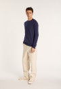 Cotton button shoulder sweater - Bonze