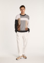 Pull motifs géométriques en cachemire - Lima 7124 ombre - 10 Gris foncé 