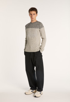 Pull bicolore en coton Bertrand