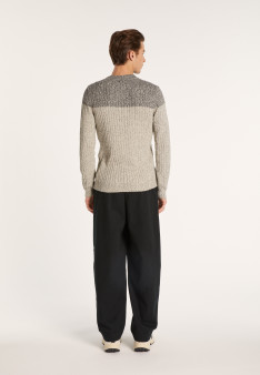 Pull bicolore en coton Bertrand