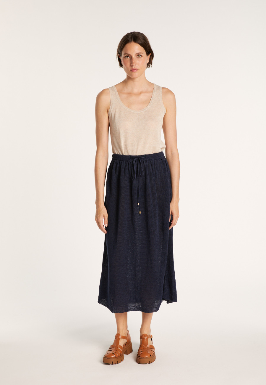 Gilet avec cordon en lin - Mellia Gilet avec cordon en lin - Mellia