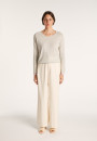Pull col rond en cachemire et lin - Jacob